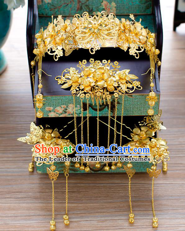 Chinese Ancient Style Hair Jewelry Accessories Cosplay Hairpins Headwear Hair Crown Headdress for Women