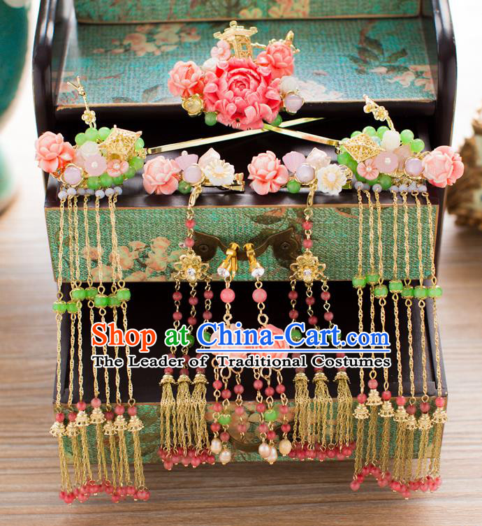 Chinese Ancient Style Hair Jewelry Accessories Cosplay Hairpins Headwear Hair Crown Headdress for Women