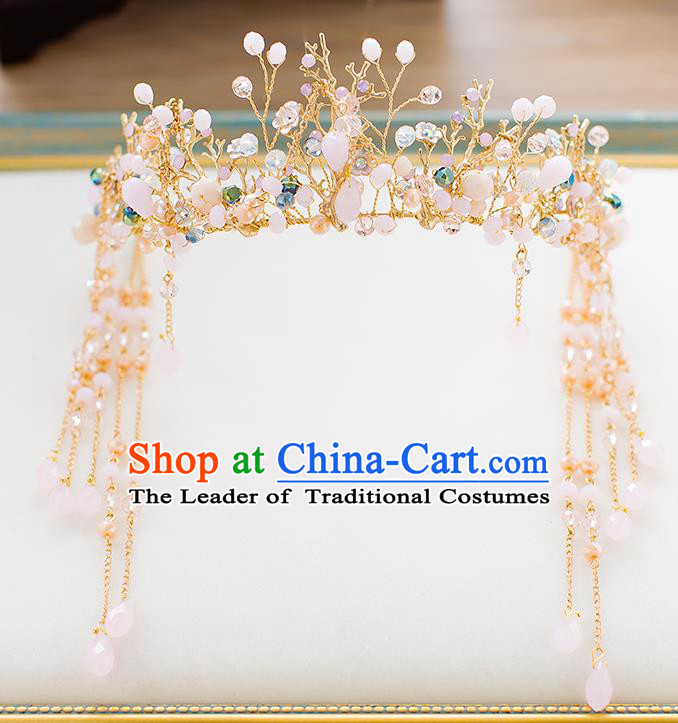Chinese Ancient Style Hair Jewelry Accessories Cosplay Hairpins Headwear Hair Crown Headdress for Women