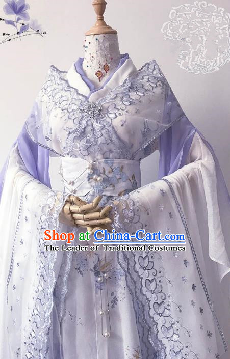 Chinese Ancient Palace Lady Hanfu Han Dynasty Imperial Concubine Queen Embroidered Historical Costumes for Women