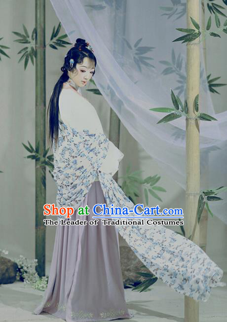 Chinese Ancient Palace Lady Hanfu Han Dynasty Imperial Concubine Queen Embroidered Historical Costumes for Women