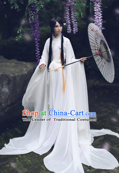 Chinese Ancient Cosplay Swordsman Costume Jin Dynasty Nobility Childe Hanfu Clothing for Men