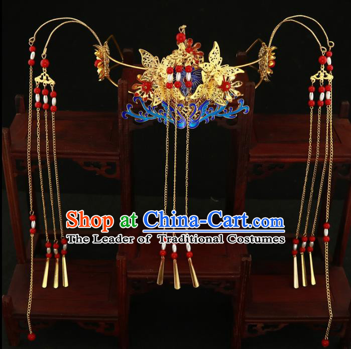 Chinese Ancient Style Hair Jewelry Accessories Cosplay Hairpins Headwear Headdress for Women