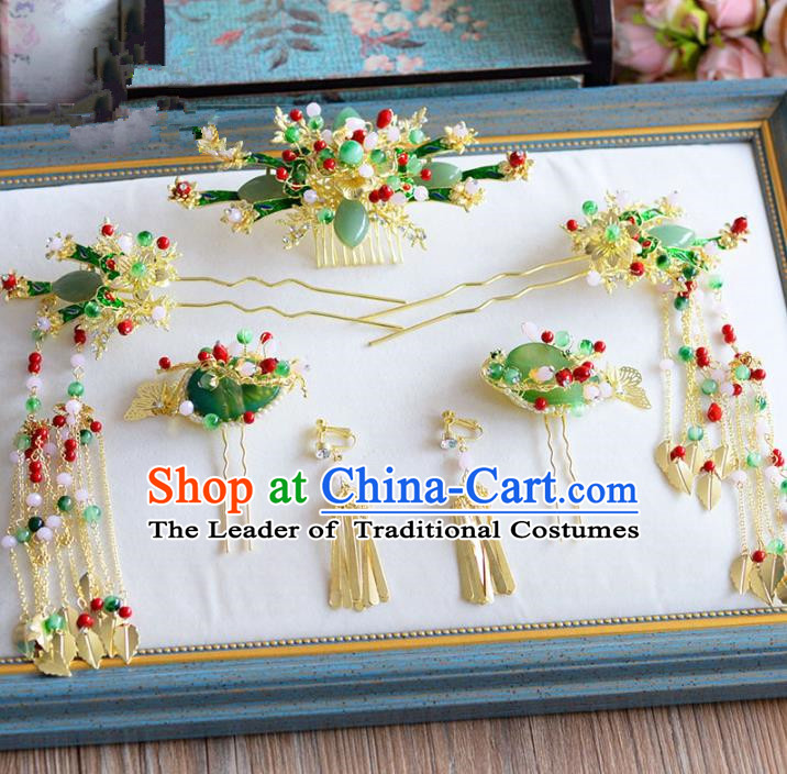 Chinese Ancient Hair Jewelry Accessories Hairpins Headwear Headdress Royal Crown for Women
