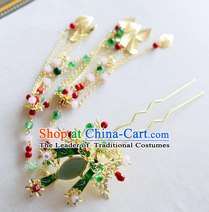 Chinese Ancient Hair Jewelry Accessories Hairpins Headwear Headdress Royal Crown for Women