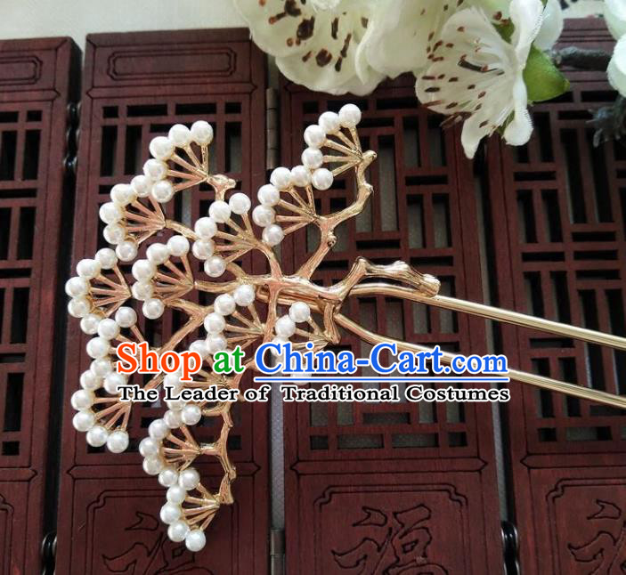 Chinese Ancient Hair Jewelry Accessories Hairpins Headwear Headdress Royal Crown for Women