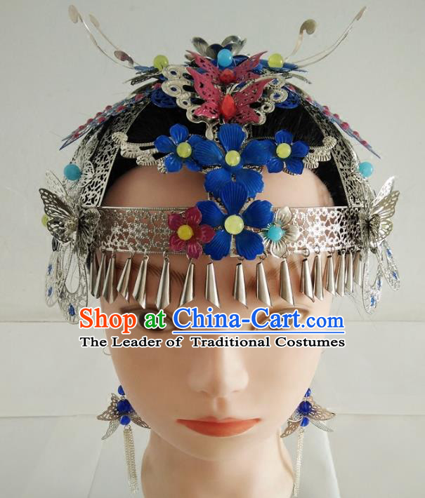 Ancient Chinese Handmade Phoenix Coronet Hair Accessories Classical Palace Queen Hairpins Headwear for Women