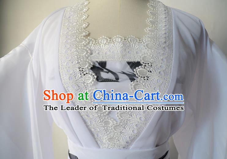 Chinese Ancient Swordsman Hanfu Han Dynasty Imperial Concubine Queen Embroidered Historical Costumes