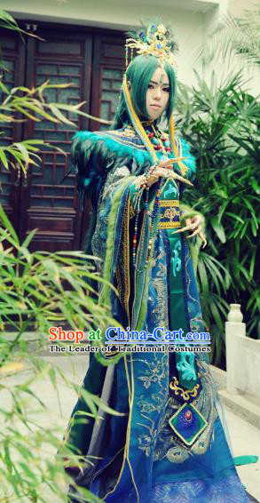 Chinese Ancient Cosplay Royal Highness Costume Han Dynasty Prince Swordsman Clothing for Men