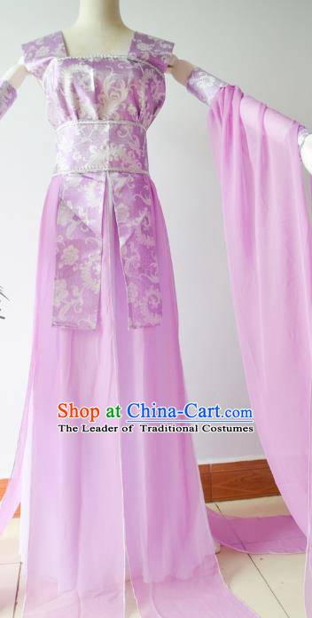 Chinese Tang Dynasty Princess Purple Hanfu Dress Ancient Fairy Traditional Clothing for Women