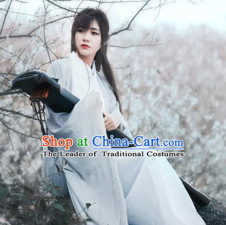 Chinese Ancient Palace Lady Hanfu Han Dynasty Imperial Concubine Queen Embroidered Historical Costumes for Women