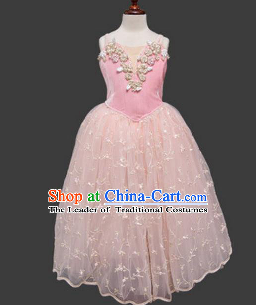 Top Grade Ballet Dance Costume Pink Dress Ballerina Dance Tu Tu Dancewear for Women