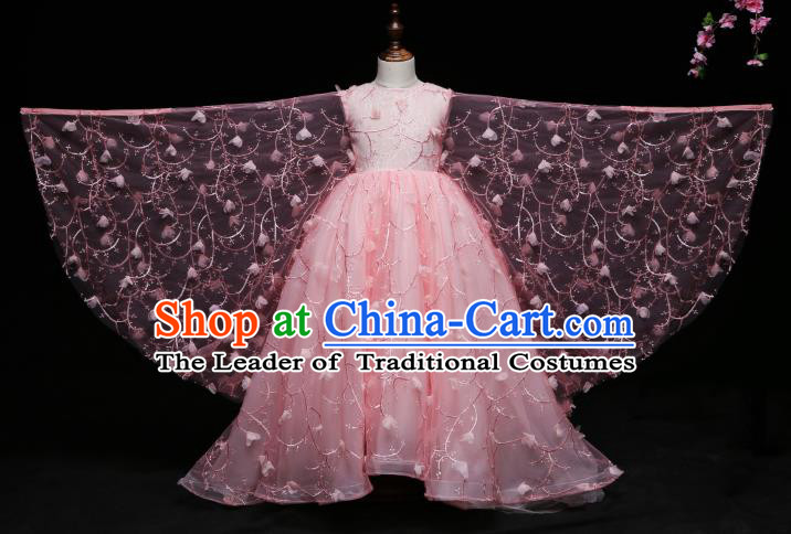 Top Grade Stage Performance Catwalks Costumes Children Halloween Cosplay Princess Full Dress Chorus Modern Fancywork Clothing