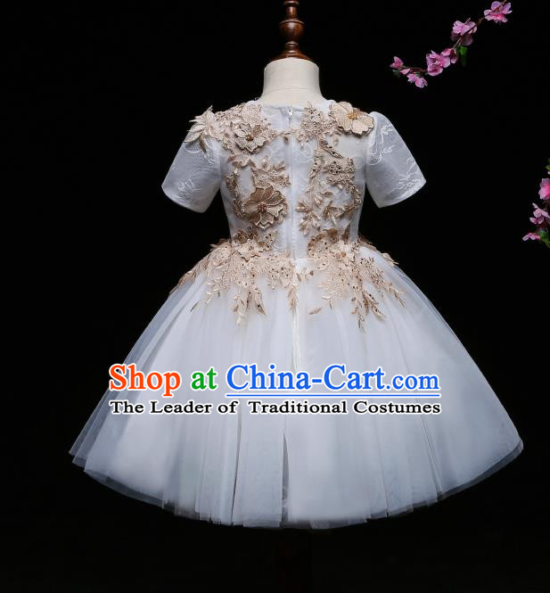 Top Grade Stage Performance Catwalks Costumes Children Halloween Cosplay Princess Full Dress Chorus Modern Fancywork Clothing