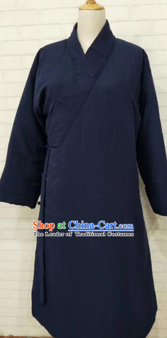 Chinese Traditional Martial Arts Costume Kung Fu Tang Suit Cotton-padded Robe for Men