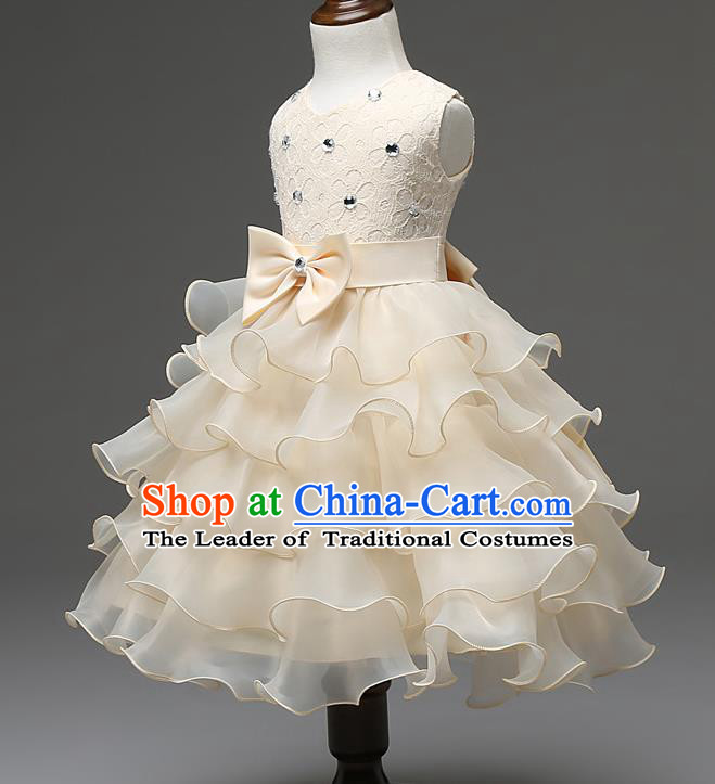 Top Grade Stage Performance Catwalks Costumes Children Halloween Cosplay Princess Full Dress Chorus Modern Fancywork Clothing