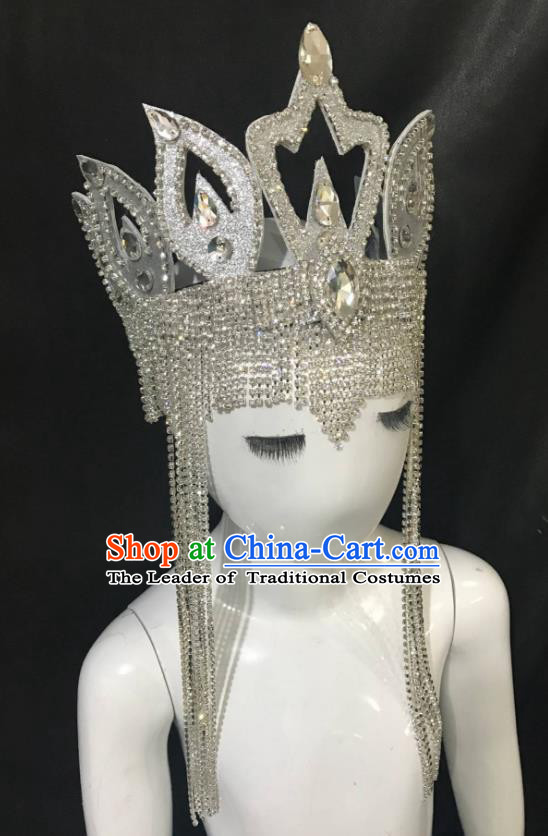 Top Grade Stage Performance Brazilian Carnival Feather Wings Miami Feathers Deluxe Wings Headwear Mask for Women