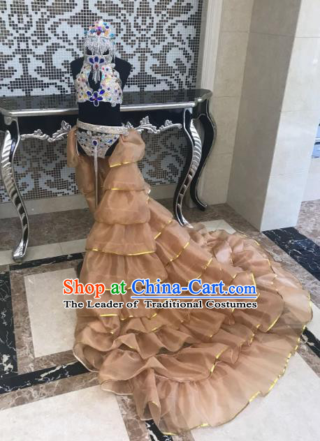 Top Grade Stage Performance Brazilian Carnival Feather Wings Miami Feathers Deluxe Wings Headwear Mask for Women