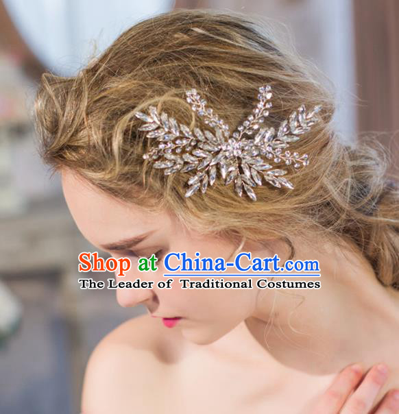 Top Grade Wedding Hair Accessories Bride Crystal Hair Claw for Women