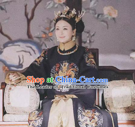 Story of Yanxi Palace Traditional Chinese Qing Dynasty Palace Lady Costume Asian China Ancient Manchu Embroidered Clothing