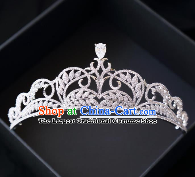 Top Grade Wedding Bride Hair Accessories Princess Crystal Royal Crown for Women