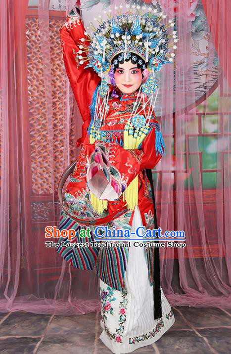 Traditional China Beijing Opera Costume Gifted Scholar Embroidered Robe and Hat Ancient Chinese Peking Opera Embroidery Clothing