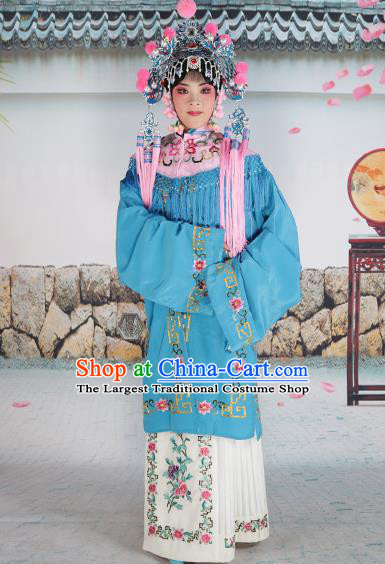 Professional Chinese Beijing Opera Diva Embroidered Costumes Pink Shawl Clothing and Headwear for Adults