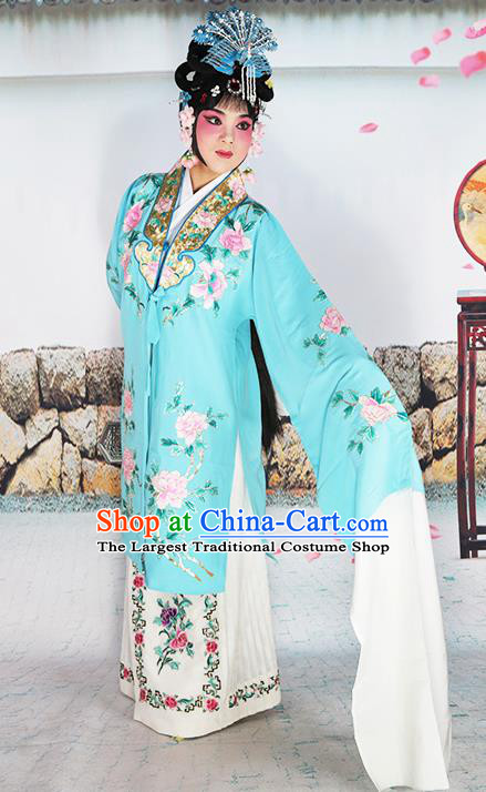 Traditional China Beijing Opera Costume Gifted Scholar Embroidered Robe and Hat Ancient Chinese Peking Opera Embroidery Clothing