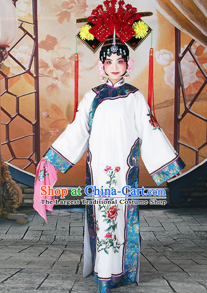 Professional Chinese Beijing Opera Qing Dynasty Imperial Concubine Costume and Headwear for Adults
