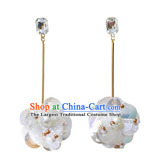 Top Grade Handmade Jewelry Accessories Bride Shell Flower Earrings for Women
