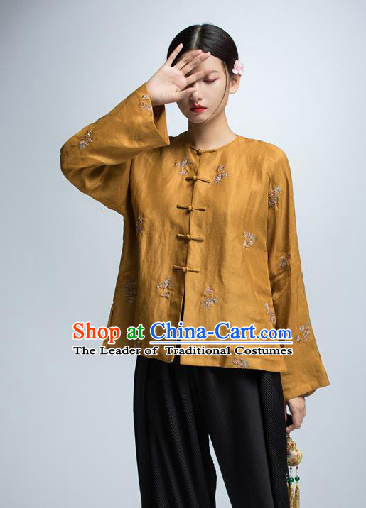 Traditional Ancient Chinese Young Women Cheongsam Dress Republic of China Tangsuit Stand Collar Blouse Dress Tang Suit Clothing