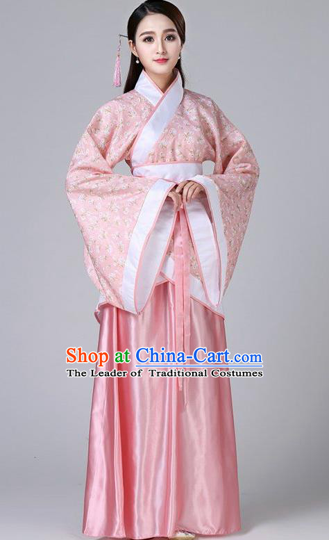 Chinese Ancient Palace Lady Hanfu Han Dynasty Imperial Concubine Queen Embroidered Historical Costumes