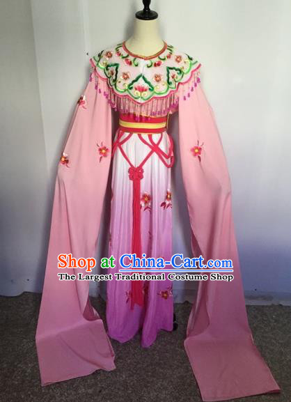 Chinese Traditional Peking Opera Actress Water Sleeve Dress Beijing Opera Princess Embroidered Costumes for Adults