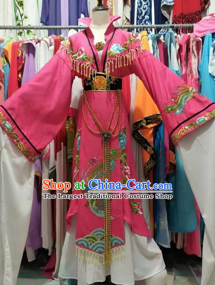 Chinese Traditional Peking Opera Actress Embroidered Dress Ancient Imperial Empress Costume for Adults