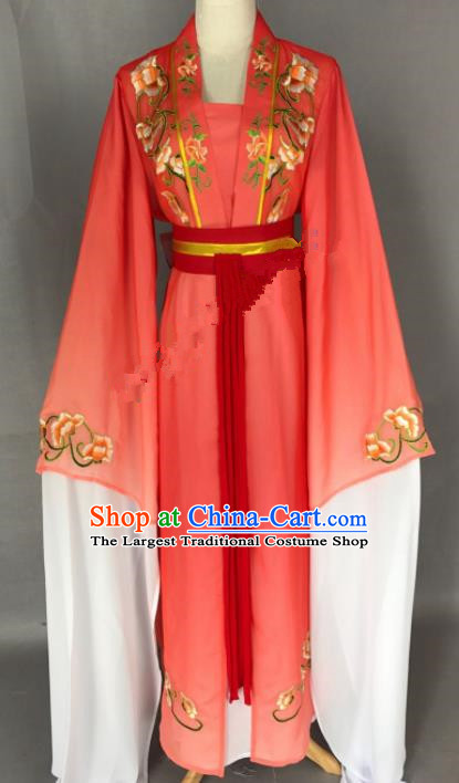 Chinese Ancient Princess Red Costume Traditional Beijing Opera Diva Dress for Adults