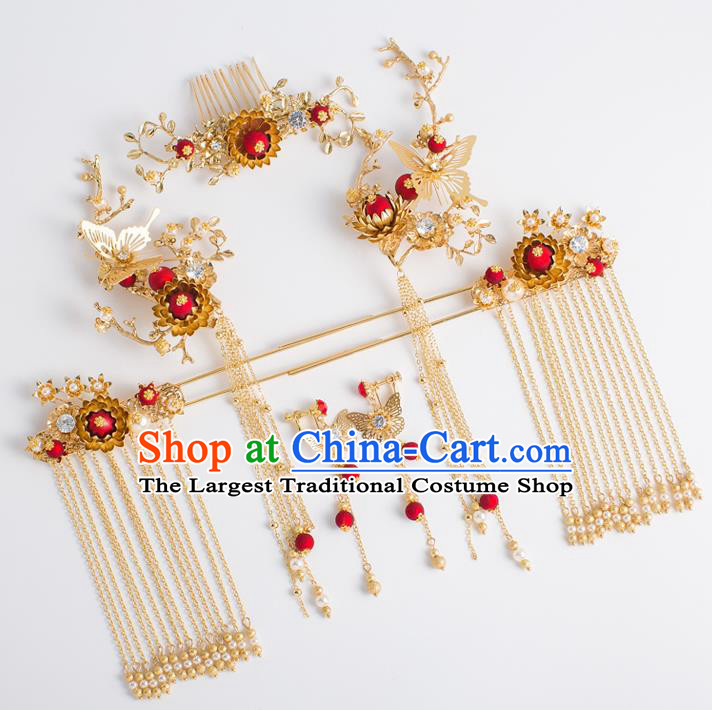 Chinese Ancient Style Hair Jewelry Accessories Cosplay Hairpins Headwear Headdress for Women