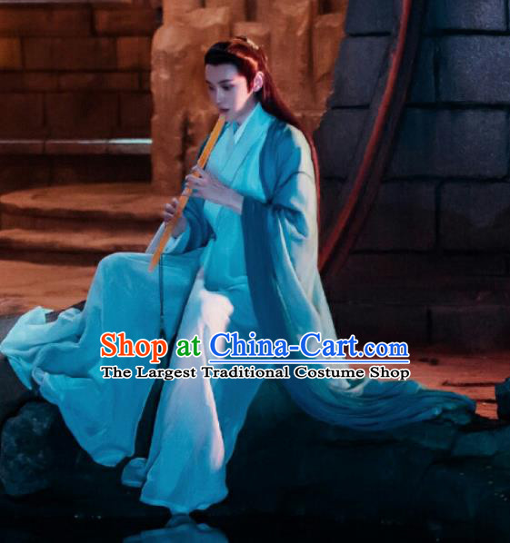 Chinese Ancient Swordsman Costume Traditional Drama Nobility Childe Clothing for Men