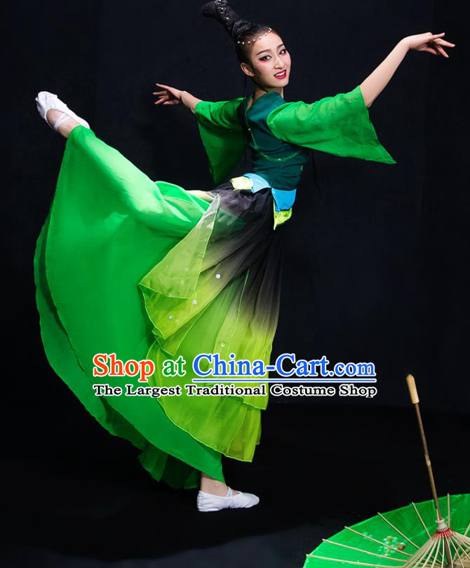 Traditional Chinese Fan Dance Folk Dance Costume Classical Yangko Dance Classical Dance Dress