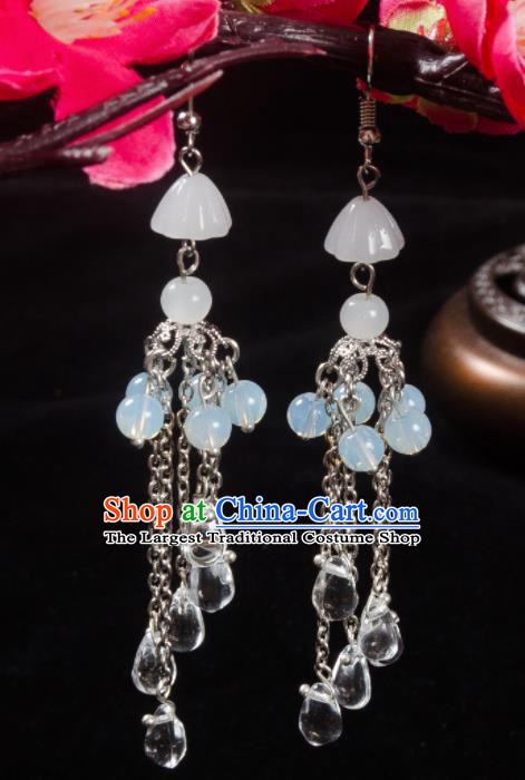 Asian Chinese Traditional Jewelry Accessories Hanfu Beads Earrings for Women