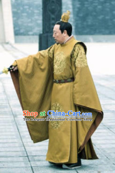 The Rise of Phoenixes Ancient Imperial Robe Chinese Tang Dynasty Emperor Costumes for Men