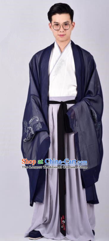 Chinese Ancient Swordsman Clothing Traditional Ming Dynasty Cabinet Minister Costumes for Men
