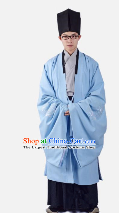 Chinese Ancient Traditional Ming Dynasty Minister Costumes Complete Set for Men