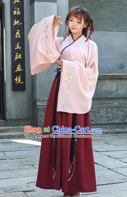 Chinese Traditional Han Dynasty Princess Costume Ancient Hanfu Dress for Rich Women