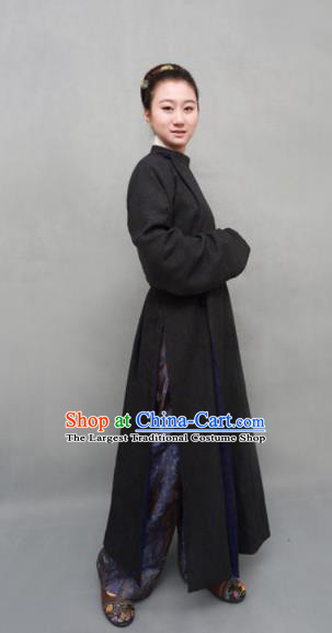 Chinese Ancient Hanfu Traditional Jin Dynasty Embroidered Historical Costumes