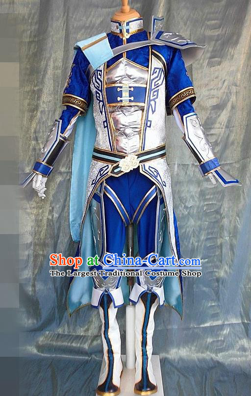 Asian Chinese Cosplay Customized Warriors Costume Ancient Swordsman Clothing for Men