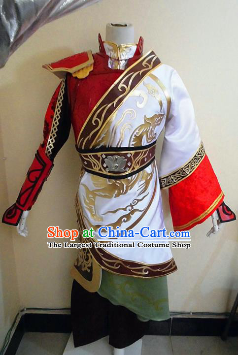 Asian Chinese Cosplay Military Officers Customized Costume Ancient Swordsman Clothing for Men