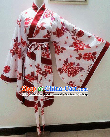 Traditional Chinese Han Dynasty Young Lady Hanfu Dress Ancient Costume for Rich Women