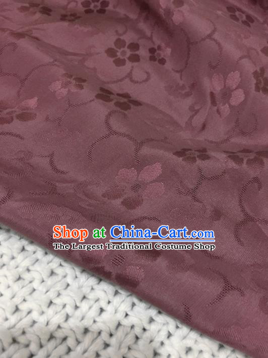 Asian Chinese Traditional Rust Red Silk Fabric Royal Pattern Brocade Cheongsam Cloth Silk Fabric