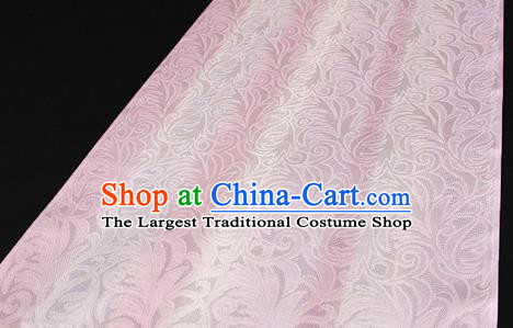 Asian Chinese Traditional Pink Silk Fabric Royal Pattern Brocade Cheongsam Cloth Silk Fabric