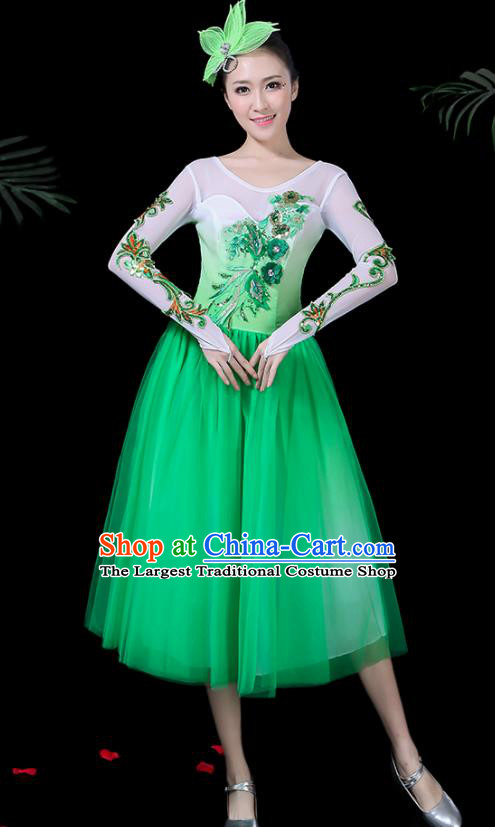 Traditional Chinese Fan Dance Folk Dance Costume Classical Yangko Dance Classical Dance Dress